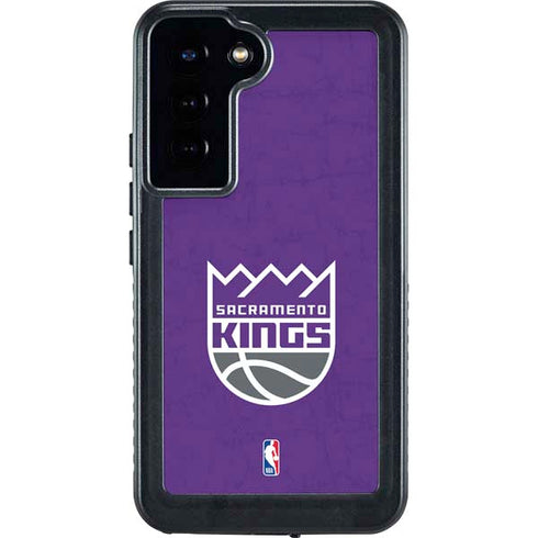 NBA Sacramento Kings Distressed Galaxy S24 Plus Waterproof Case